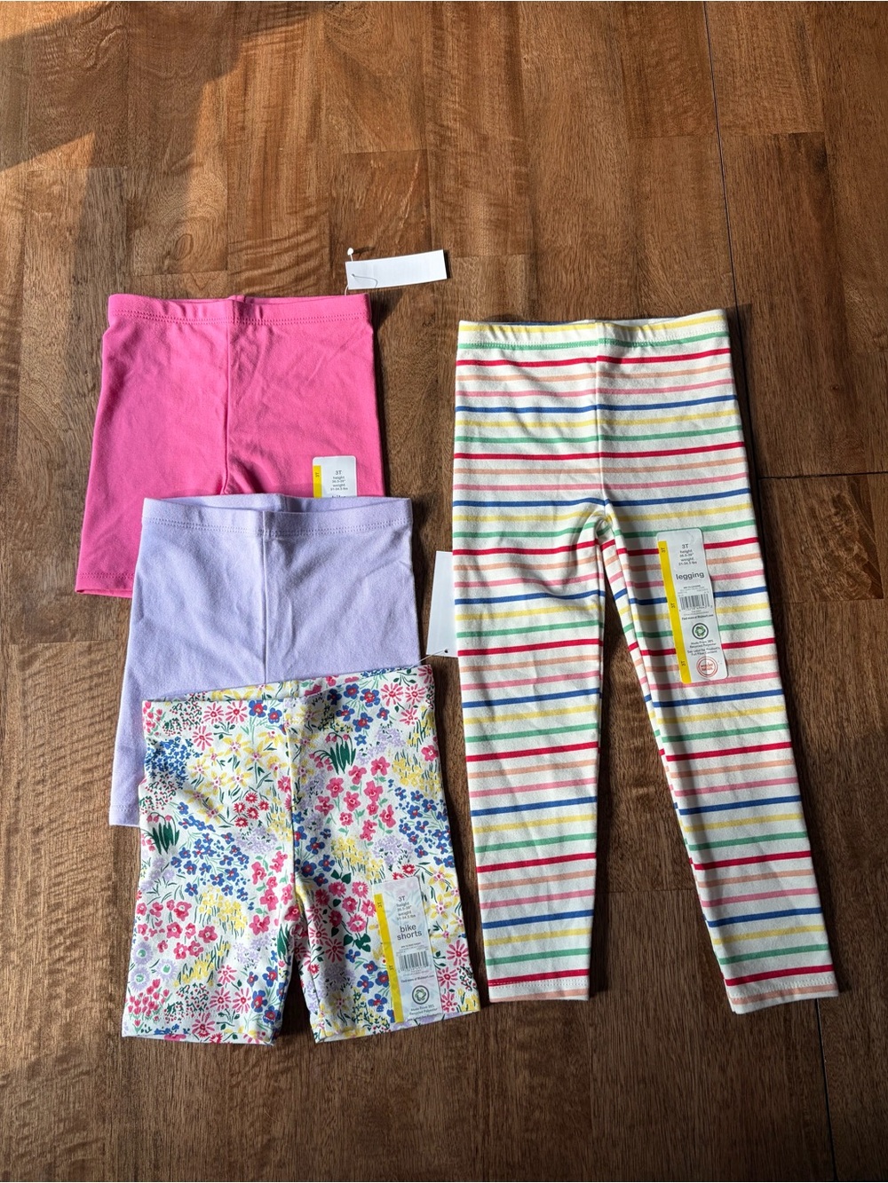 NWT! Size 3 T wonder nation Leggings And Bike Shorts